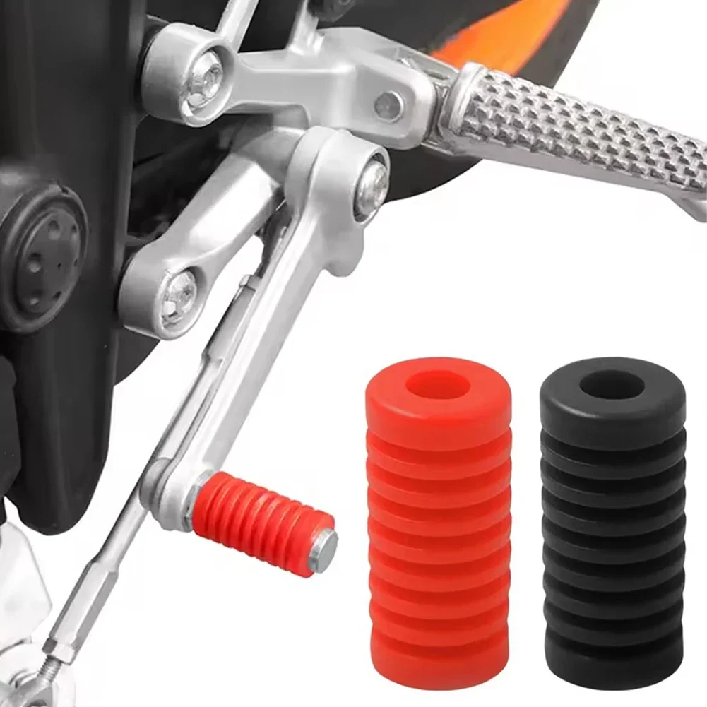1/2Pcs Universal Motorcycle Gear Shift Shifter Lever Foot Pad Pedal Rubber Cover Moto Start Foot Pegs Pad Motorcycle Accessories