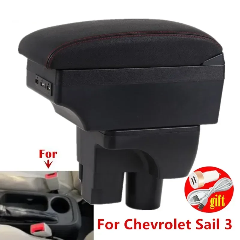 

central armrest box For Chevrolet Sail 3 Armrest box For Chevrolet Sail III Car Armrest box Storage box Dedicated Retrofit parts