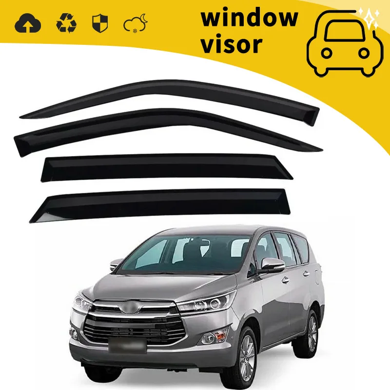 Suitable for 16 Toyota INNOVA CRYSTA door sunny and rain shields, window rain brows and rain shields modified decoration