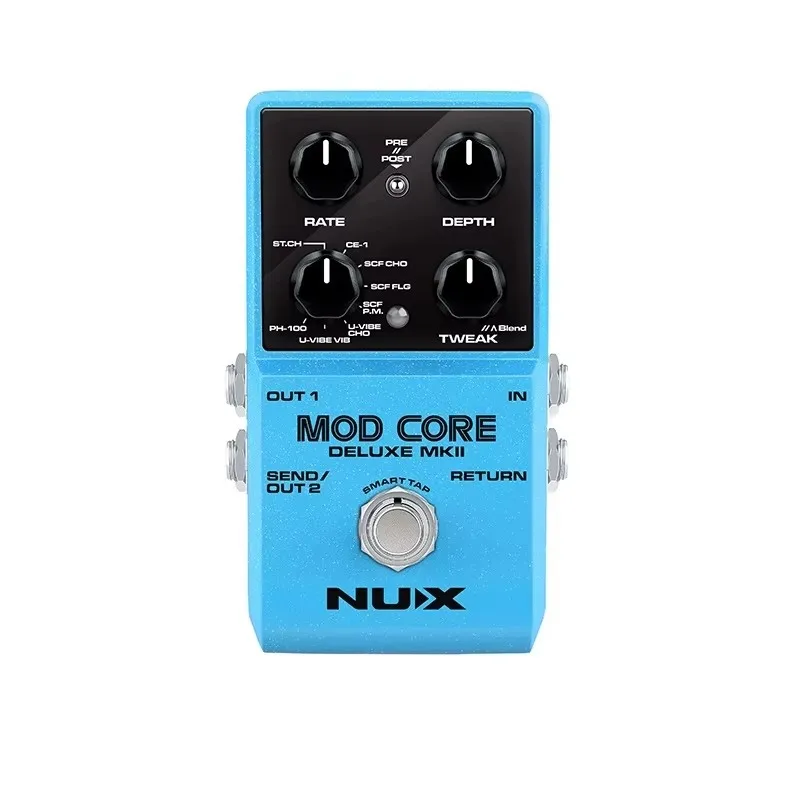 

NUX Mod Core Deluxe MKII Pedal Electric Guitar Effects Modulation Pedal with 8 Types, Advanced Signal Routing Guitar accessories