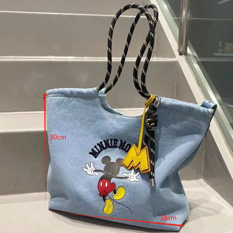 New Disney Mickey Mouse Tote Bag Women Korea torba na ubrania Cartoon uroczy organizator do torby na ramię torby na zakupy torba podróżna Y2k