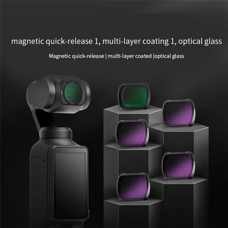 

ND Filter Set With Magnetic Attachment For DJI OSMO Pocket 3 Creator Combo, Camera Accessories For Content Creators-AU47