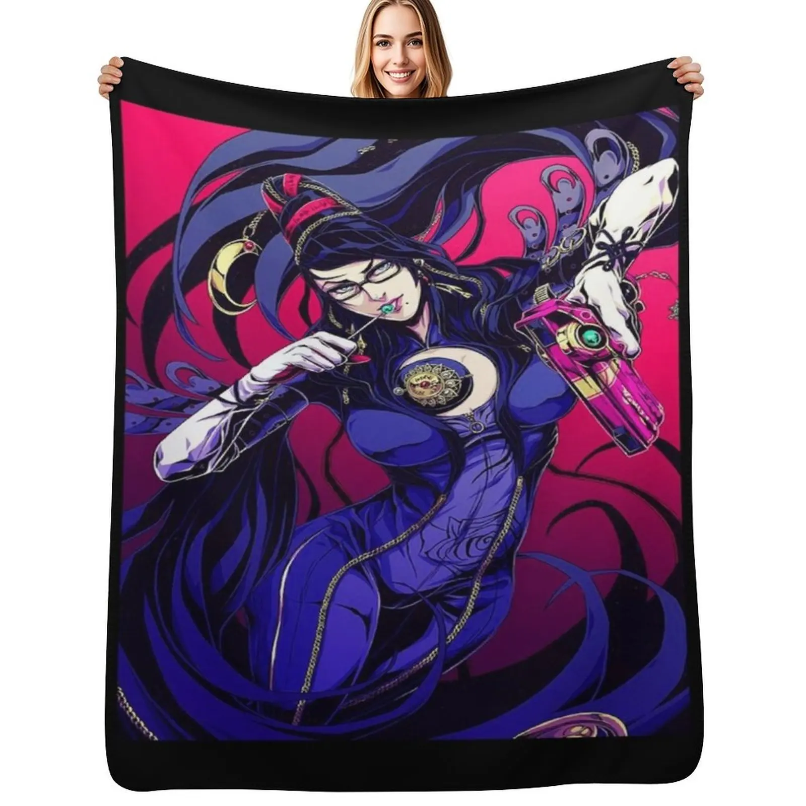 

Gunslinger Throw Blanket Multi Purpose Soft Warm Blanket for Home Travel