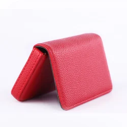 PU Leather Business Card Holder Large Capacity Card Cash Storage Clip Organizer Case Wallet Cardholder Credit Card Holder New