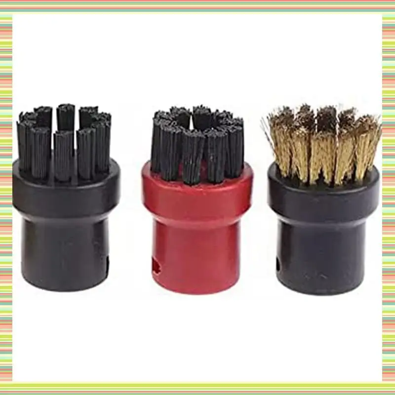 

A97P 2 Set Accessories For Karcher Steam Cleaner Easyfix SC2 SC3 SC4 SC5 Wipers Floor Nozzle Cloths Mop Round Brushes Spare