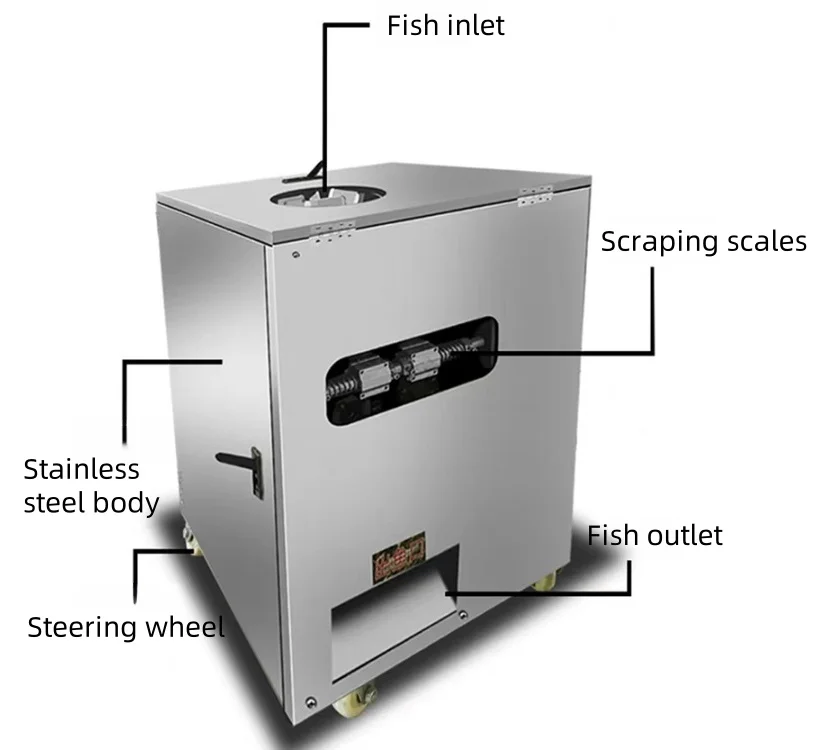 Electric Fish Scale Removing Machine Fish Scales Cleaner Machine Scaler Fish Descaler