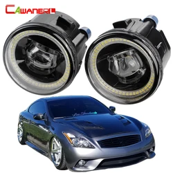2 X Car LED Lens Fog Light 30W H11 Angel Eye DRL Fog Daytime Running Lamp For Infiniti G G25 G37 2010 2011 2012 2013