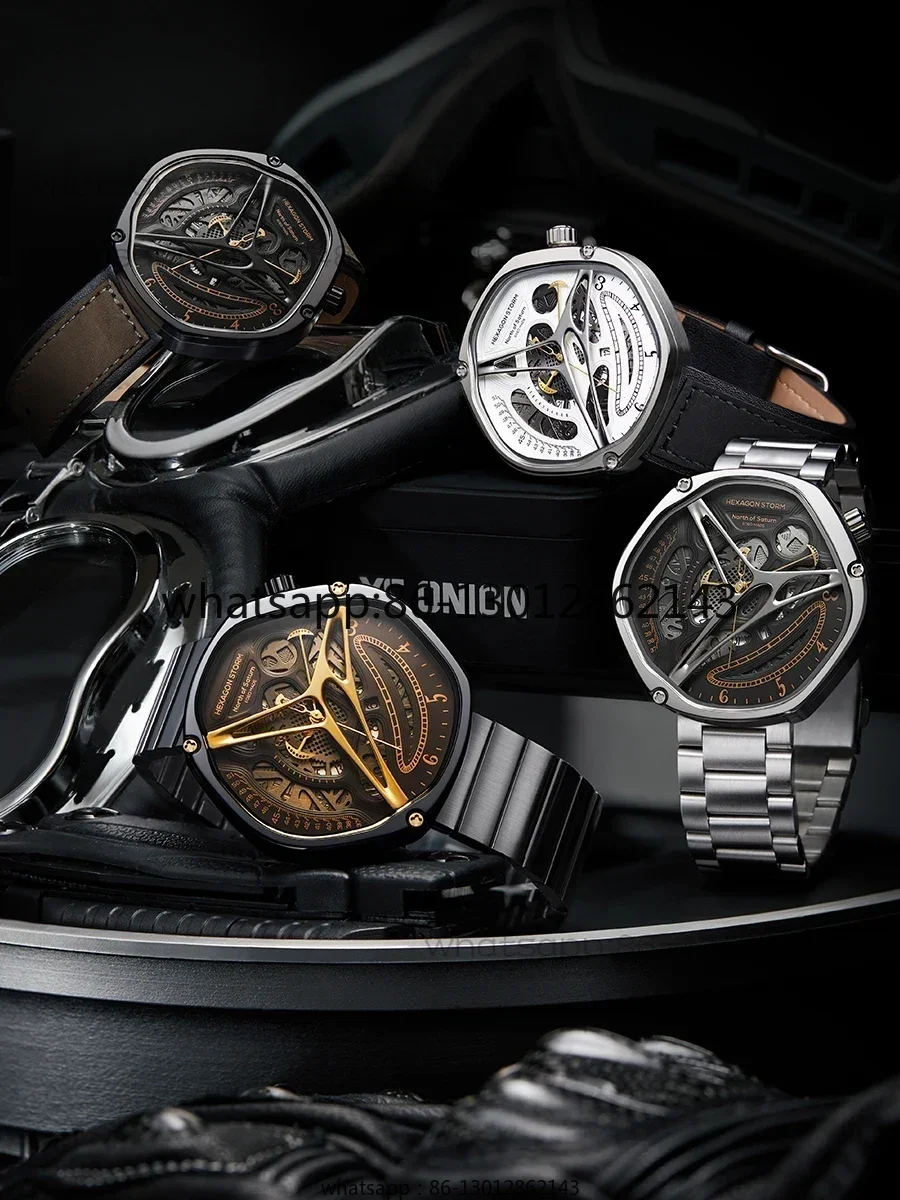 Hexagonal Storm Men's Watch Hollow Alien Advanced Sense