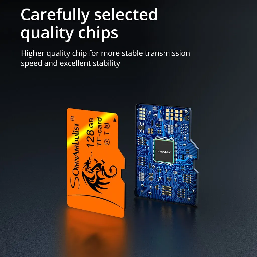 SomnAmbulist High Speed Card 128GB A1 for Mobile TV Memory Card 64GB U3 TF Card 16GB Mini SD Card 32GB U1 Memory Card 8GB C10 image 4