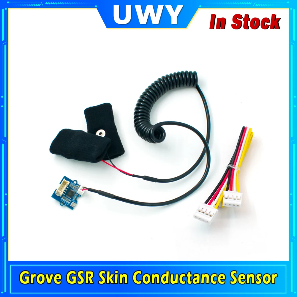 Grove GSR Skin Conductance Sensor Module Galvanic Skin Response Sensor Detect Skin Moisture Emotional Stress Detection