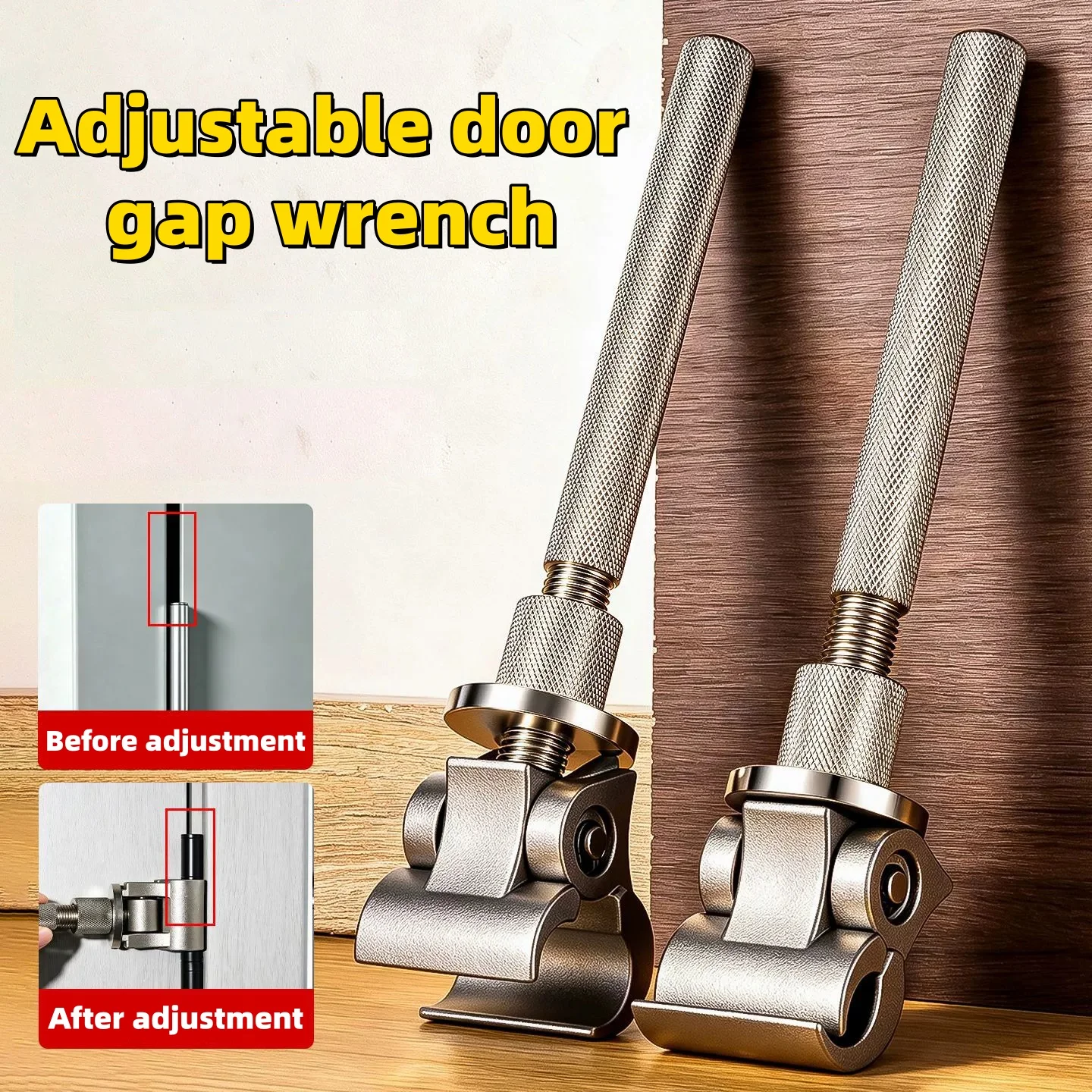 Hinge Door Gap Adjustment Wrench with Opening -90 Degrees Large Angle Adjustable Door Gap Adjustment Wrench