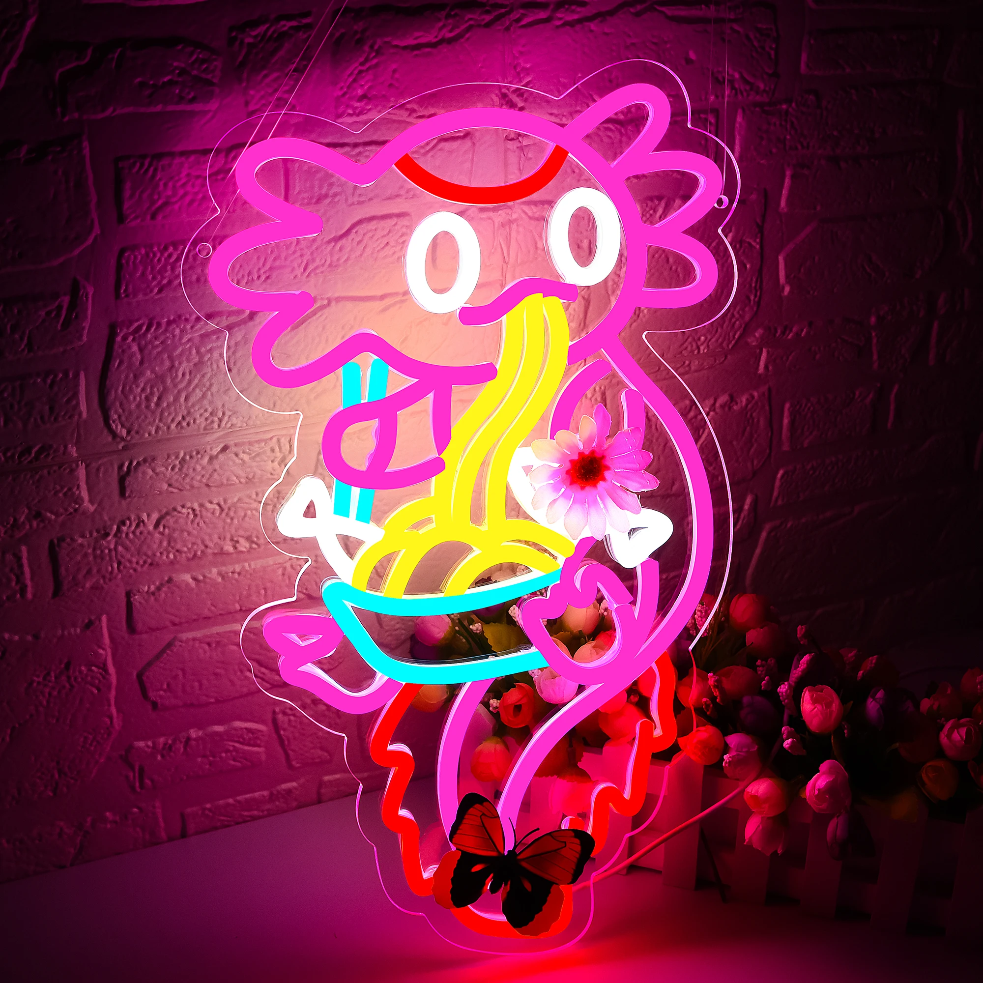 Ramen Neon Signs for Wall Decor Ramen Noodle Led Neon Lights for Ramen Shop Neon Sign for Restaurant Store Birthday Gift