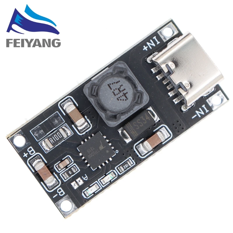 TP5100 Type-C USB Input High Current 1-3A Polymer Ternary Lithium Battery Quick Fast Charging Board IP2312 CC/CV Mode 5V To 4.2V