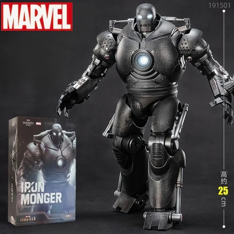 Zd Original Iron Monger Iron Man 1/10 Suit-Up Gantry Tenth Anniversary Limited Collect Stane Marvel Legends Action Figure Models