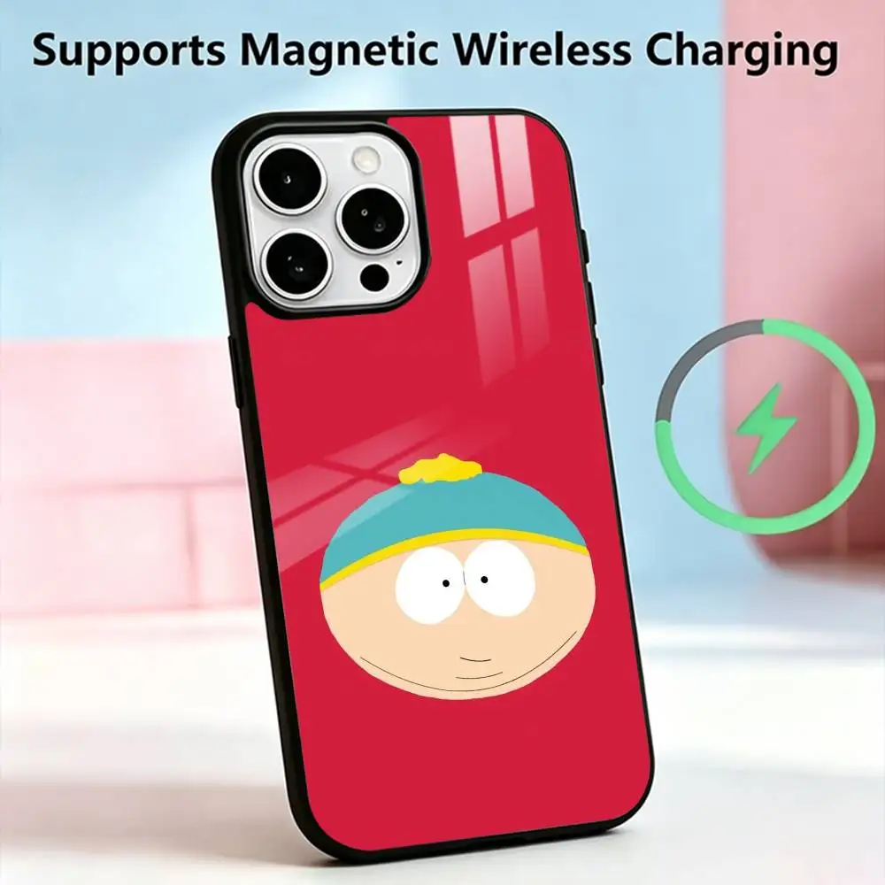 South P-Park A-Animation   Phone Case For iPhone17,16,15,14,13,12,11 Plus,Pro Allows magnetic wireless charging Gift