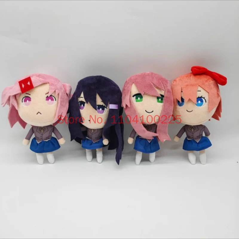 Doki Doki Literature Club Ddlc Plush Sayori Yuri Natsuki Monika Soft Stuffed Doll Anime Model Plushie Doll Toys Gift Home Decor