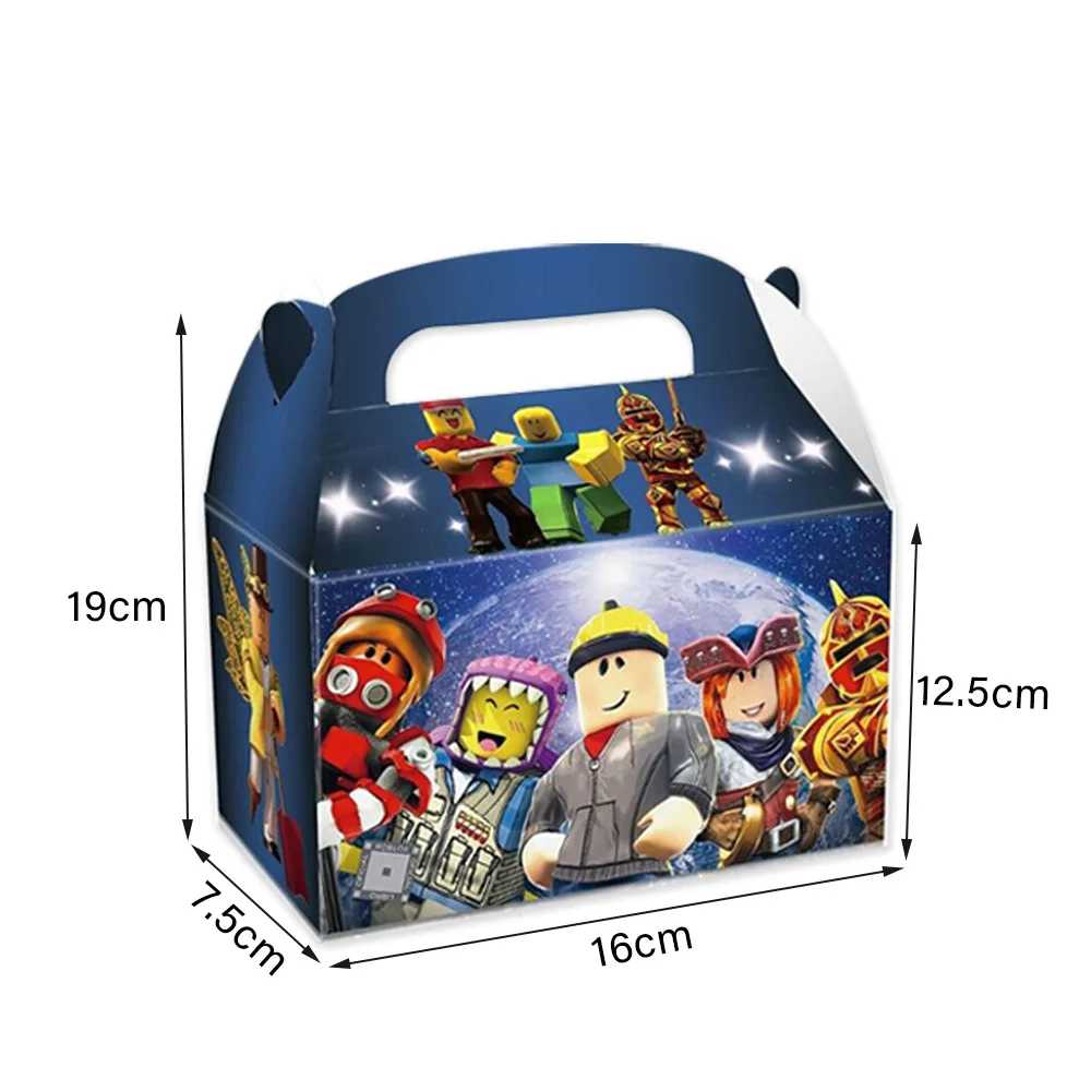 لعبة Roblox الكرتون الطرفية حفلة عيد ميلاد لصالح صناديق مفاجأة هدية كاندي جودي حقيبة لوازم الحفلات لعبة الطفل موضوع حقيبة هدية #2