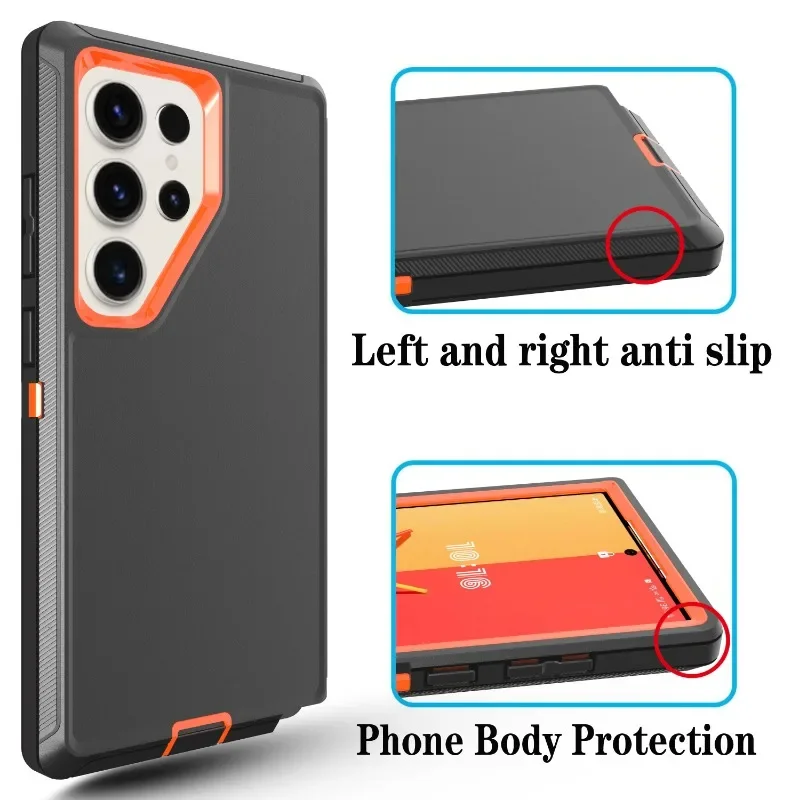 Rugged Official Otter Armor Box Shockproof Case For Samsung Galaxy S24 S23 S22 S21 S20 Plus FE S25 S26 Ultra Shockproof Cover