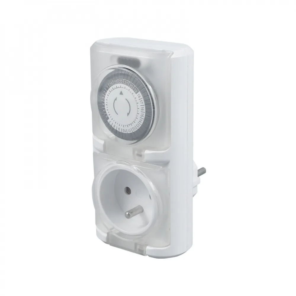

16A 3680W Mechanical Timer Socket 24-Hour Cycle Automatic Switch Electrical Outlet Support High-Power IP44 Waterproof Timer