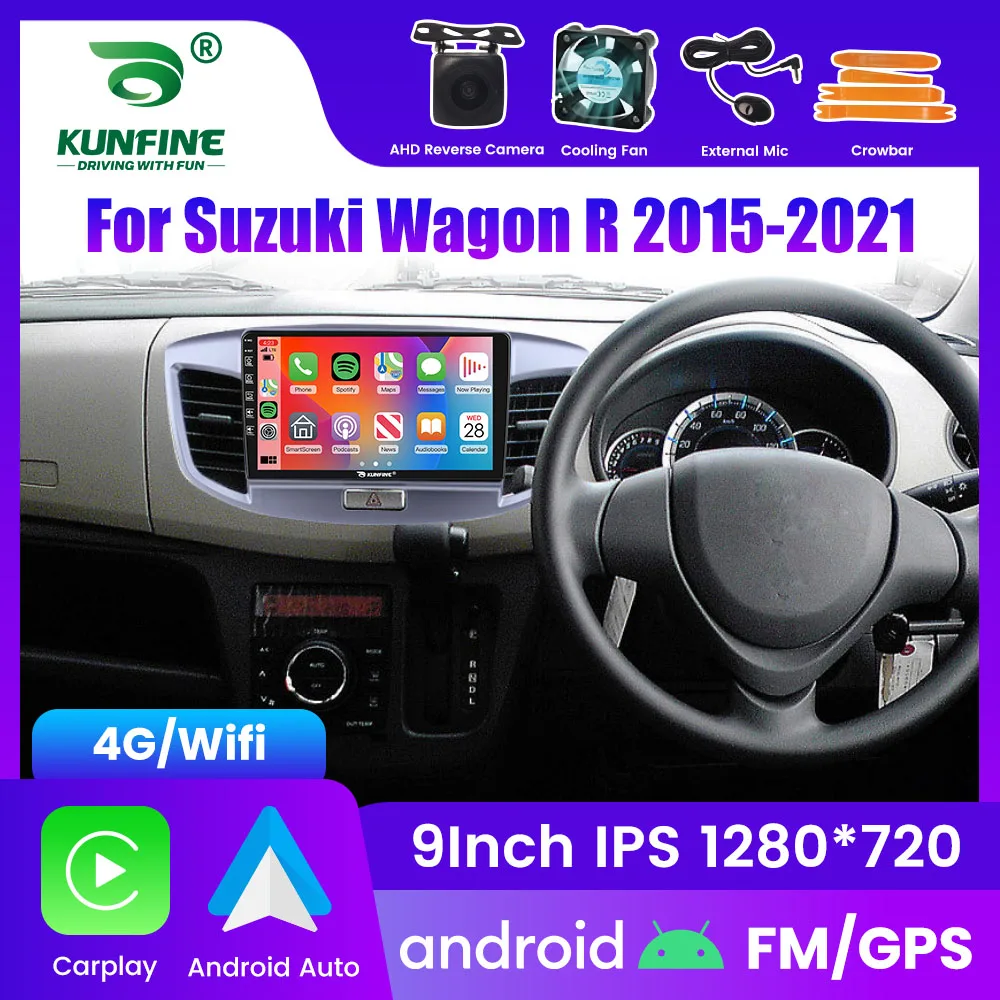 2Din Android Car Radio For Suzuki Wagon R 2015-2021 Video Player GPS Navigation Stereo Audio Head Unit Carplay 4G Wifi