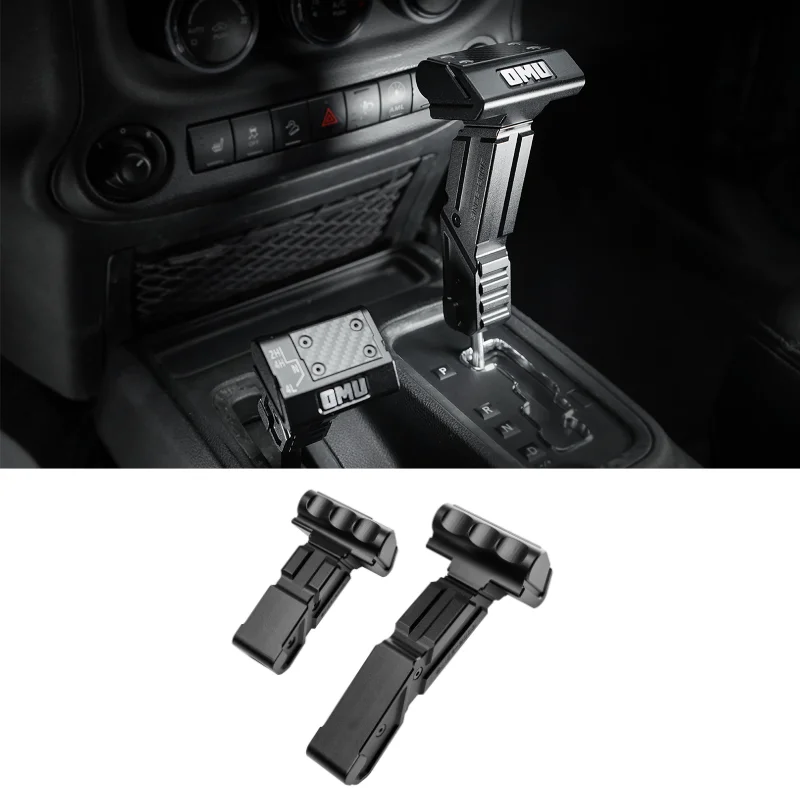 OMU Genesis Series Aluminiowa Gałka Dźwigni Zmiany Biegów Zamiennik do Jeep Wrangler JK 2011–2017 Akcesoria Wewnętrzne