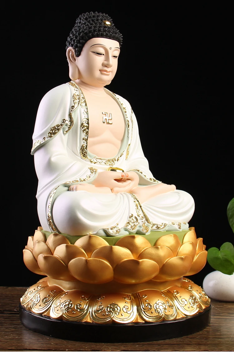 آسيا تايلاند عالية الجودة الراتنج تمثال بوذا آلهة قوانيين ساكياموني مايتريا بوذا إله الثروة ksitigarbha سلامة الأسرة #4