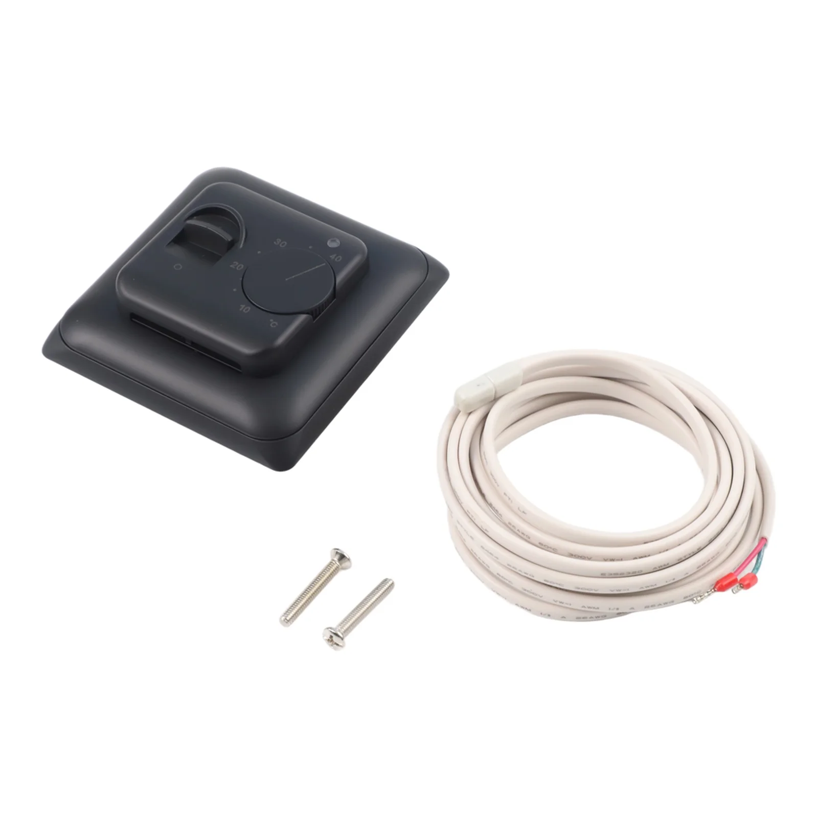 Black Digital Room Thermostat 230V With 300cm Sensor For Gas Boiler Hot Water Floor Heating Temperature Controller