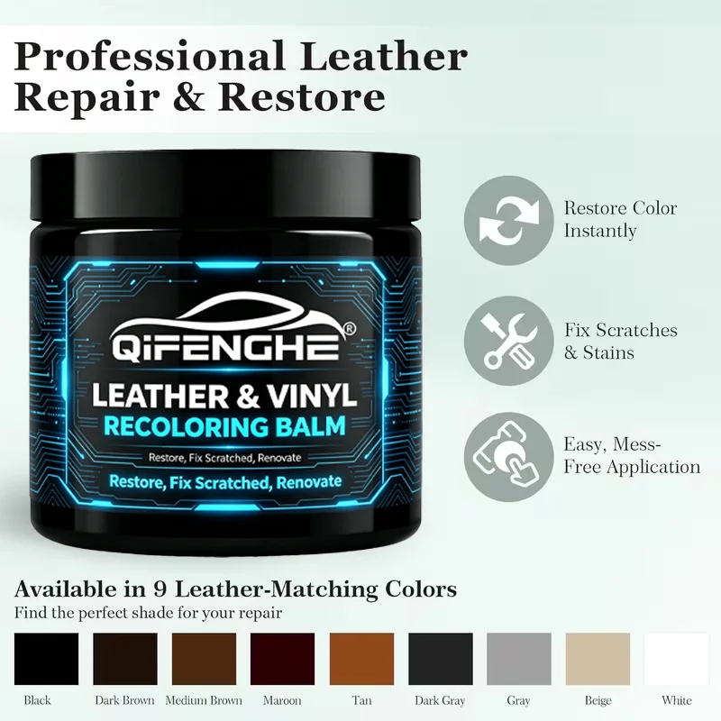 QIFENGHE 30g Brown Wood Paint Repair Paste - Waterproof Scratch Resistant Touch Up for Scratches Scuffs Fading Floor Door