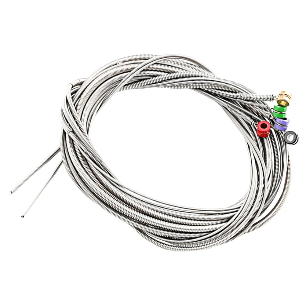 

1Set Bass Strings Durable Stainless Steel Metal Strings Suitable for Professionals and Beginners Practical Accessory