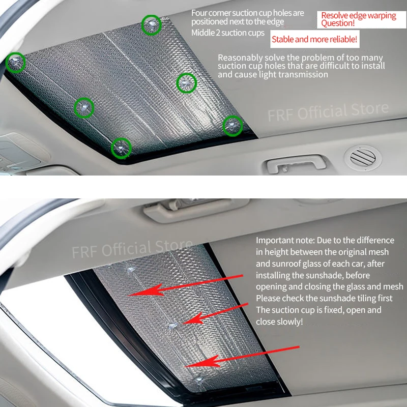 Auto Tetto Apribile Parasole per Volkswagen VW Tiguan MK1 5N 2009 ~ 2016 2008 Accessori Tetto Protezione Solare Isolamento Termico Parabrezza Auto