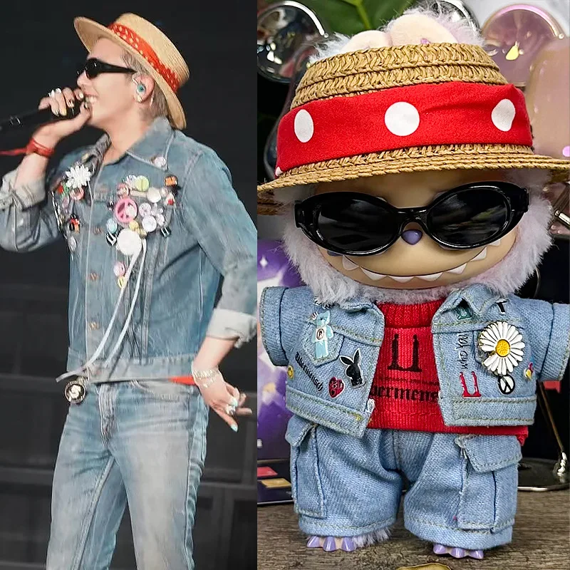 

In Stock15-17cm Labubu Clothing Doll Suit Gd Concert Same Style Set Diy Accessories Clothes Toy Gift Girl Korean Idol Fan Gifts