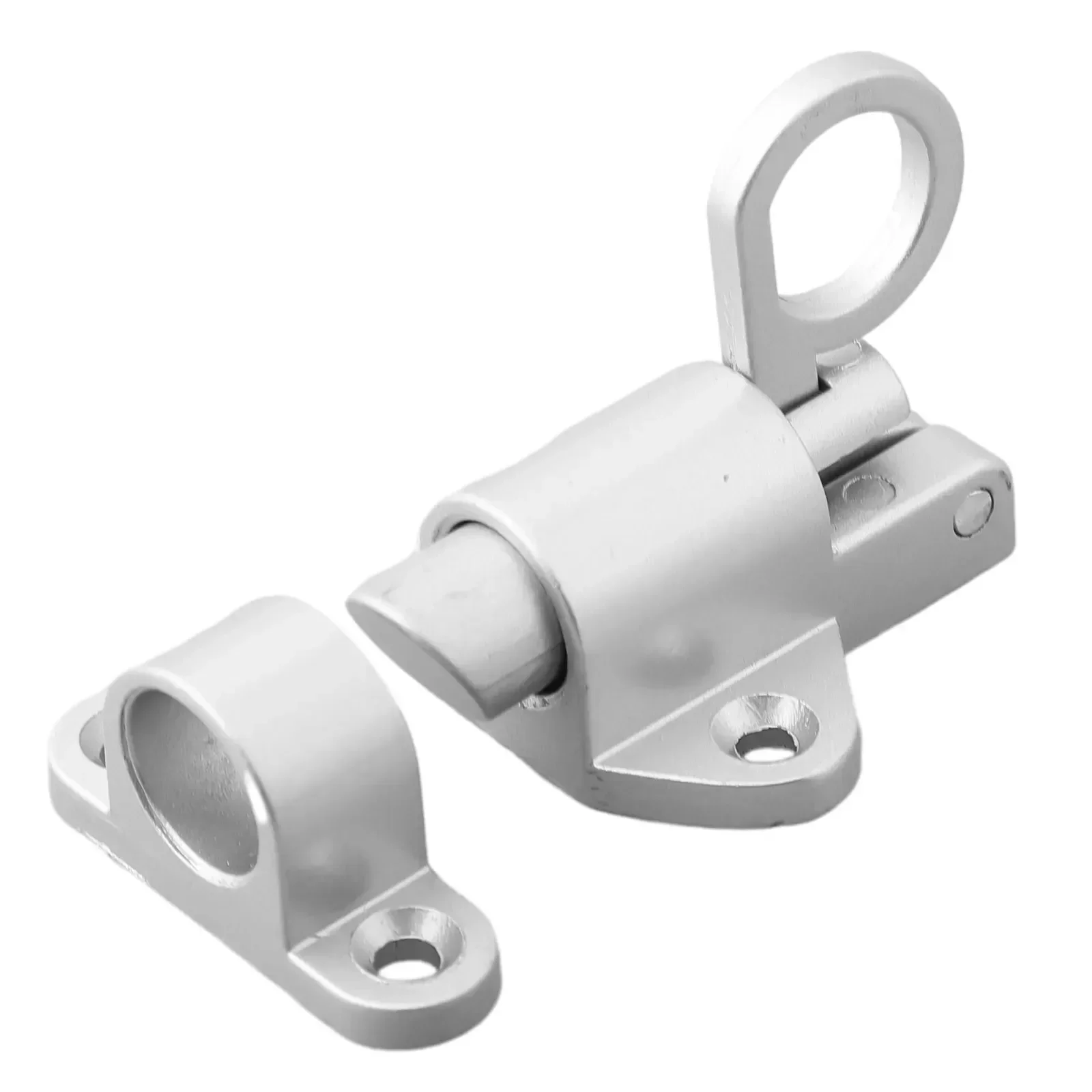 Hợp Kim Nhôm Chất Lượng Cao Cổng An Ninh Kéo Vòng Mùa Xuân Độ Nảy Cửa Bolt Khóa Chốt Khóa Trượt Phần Cứng Nhà Đổi Mới