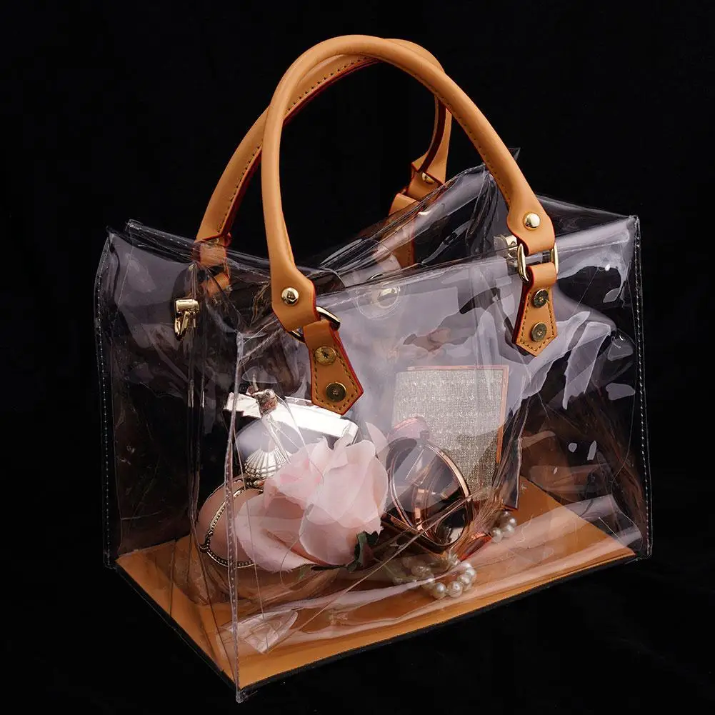 Clear DIY Tote Bag Handbag Making Kit Waterproof PVC Transparent Handmade Tote Bag Craft Accessories Tool Set