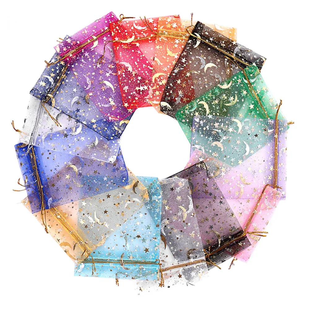 

150 Pcs Multicolor Gauze Drawstring Bags for Party Favor Gift Pouches Jewelry Storage Compact Size Suitable All Ages