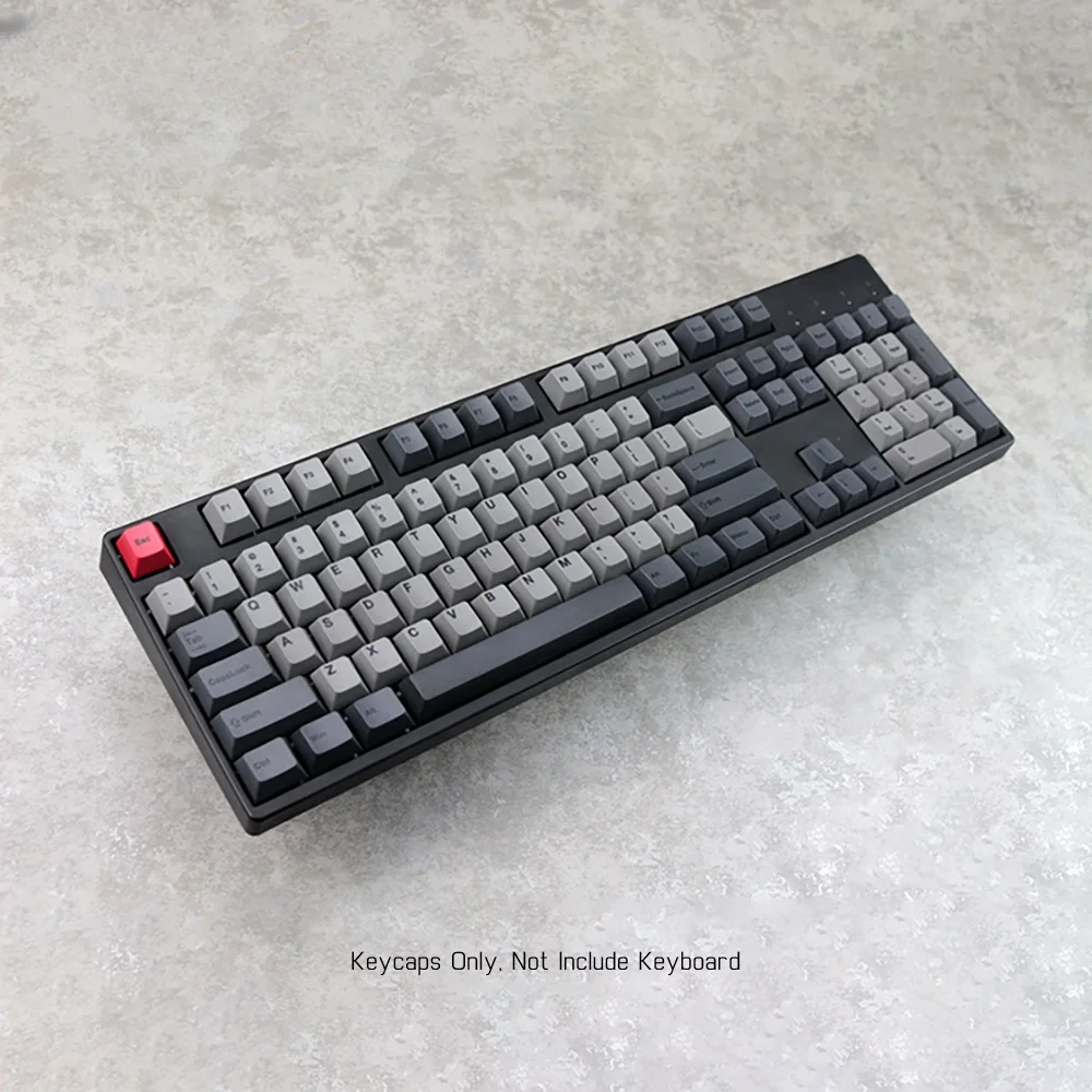 Custom Pbt Cherry Set Dolch Black Profile Risen Transparent Doubleshot Puller Wire Japanese Russian Dye Sub Keycaps