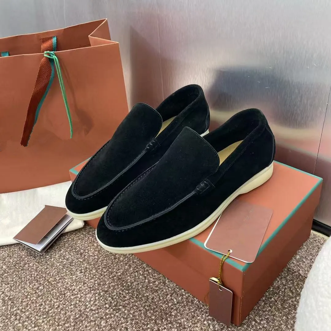 Men Classic Genuine Leather Men Casual Sneakers Large Size Slip On Loafers Fashion All Match Designer Men Shoes low Heels Luxury