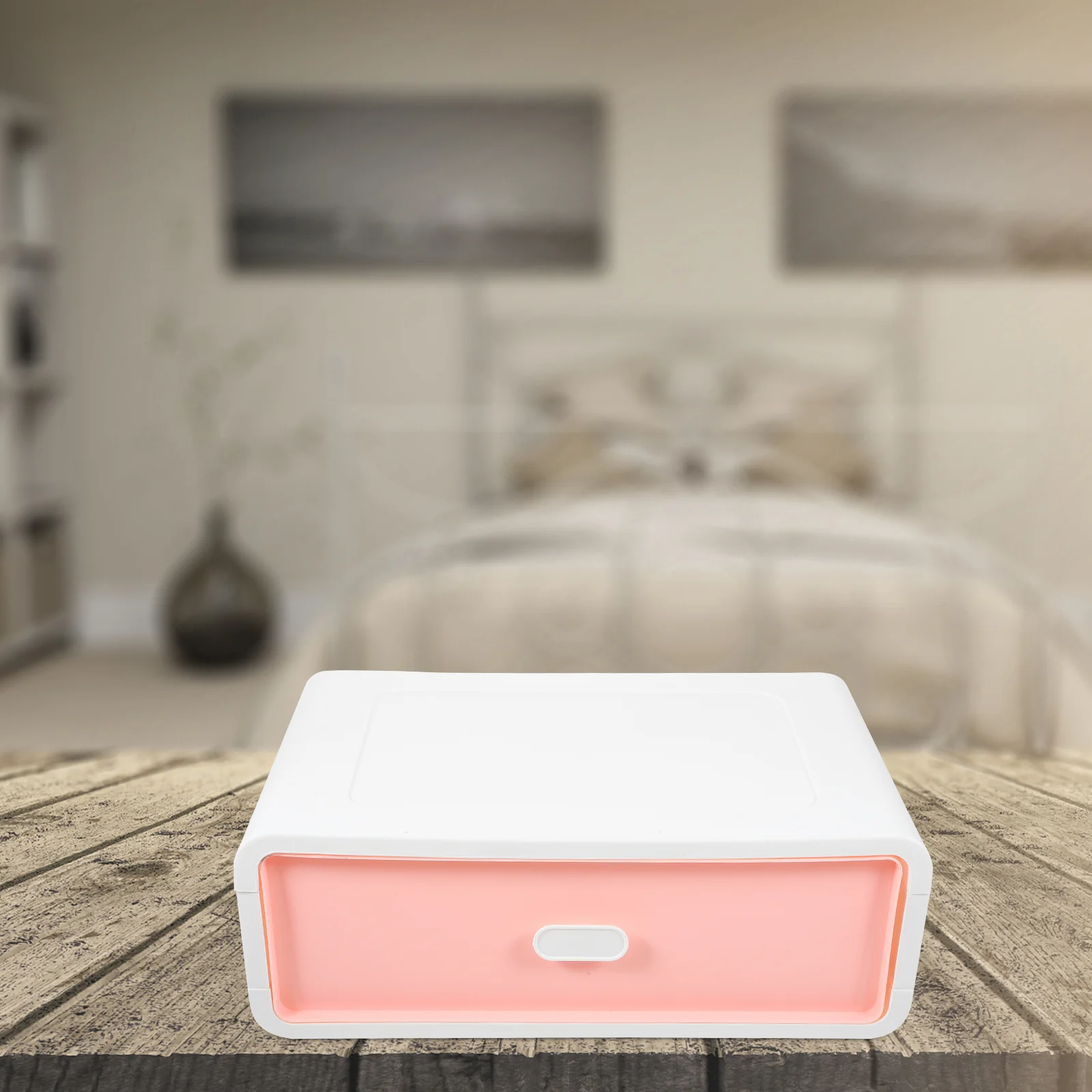 

1 шт., пластиковый ящик для хранения, небольшой настольный органайзер для офисных канцелярских файлов, бумажный ящик для макияжа формата А4, настольный чехол