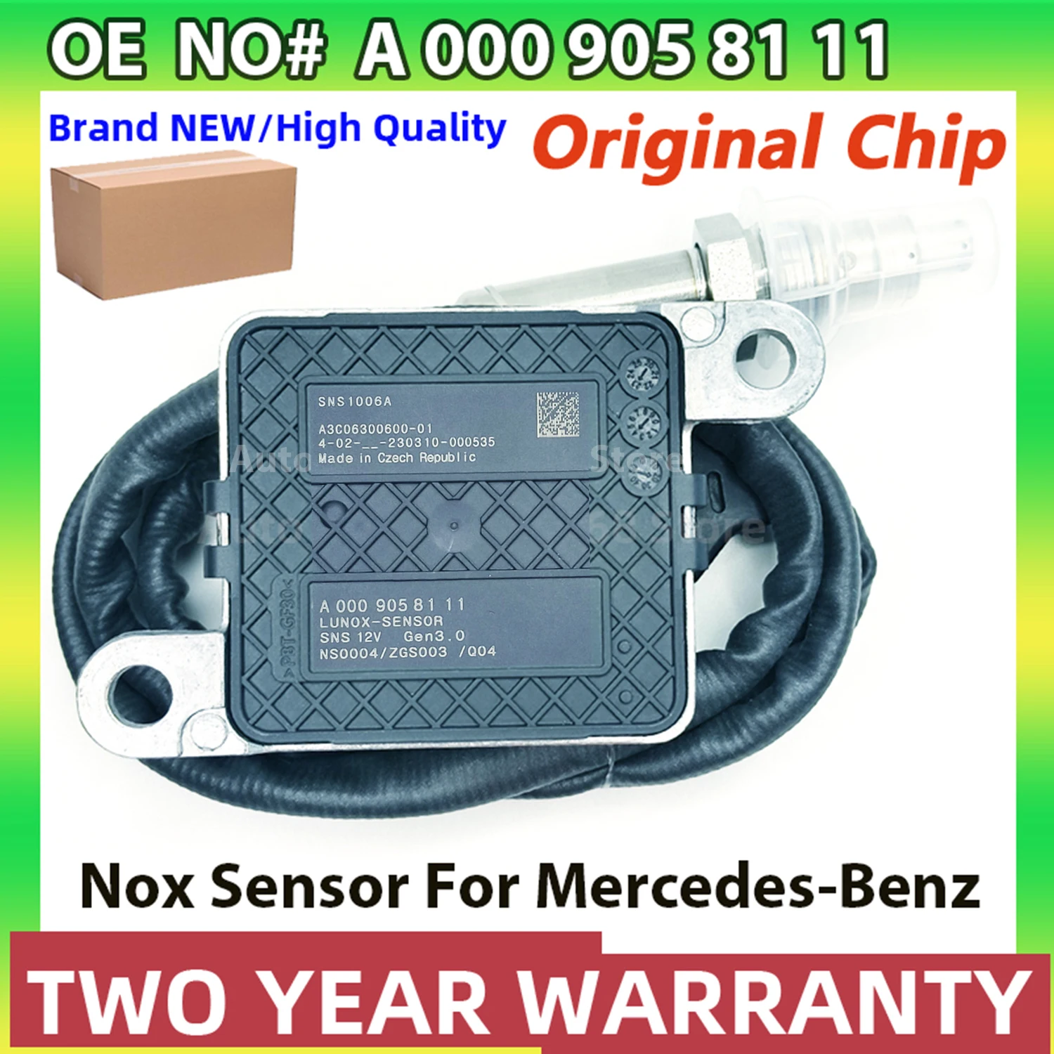 

High Quality Nox Sensor A0009058111 For Mercedes-Benz A B C E GLE GLS W177 V177 W247 W205 A205 C205 S205 A0009053109 0009058111
