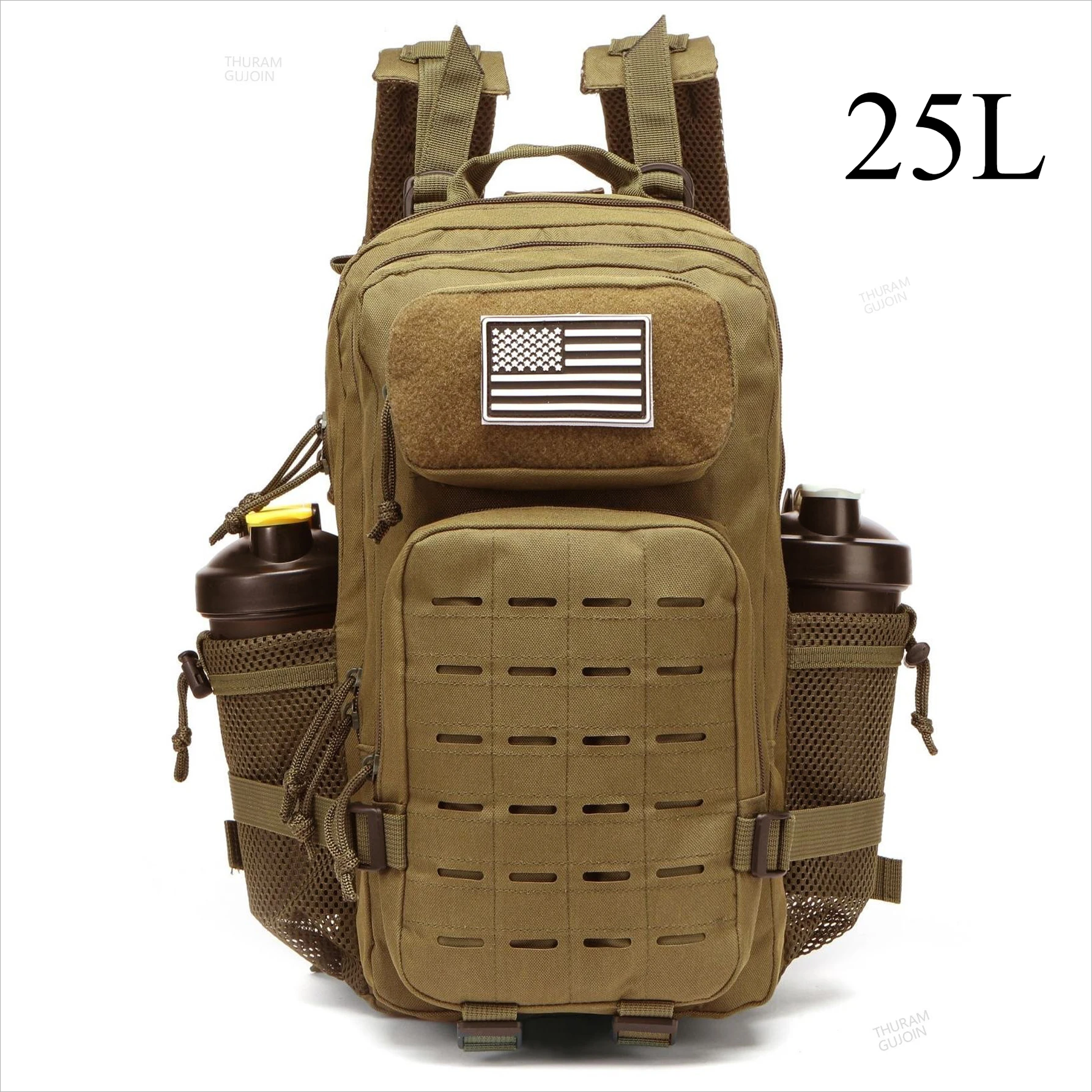 NONE 25L/50L taktische Rucksack Tasche Jagd Molle Rucksack Fitness studio für Männer edc Outdoor Wander rucksack Hexe 2 Flaschen halter 5