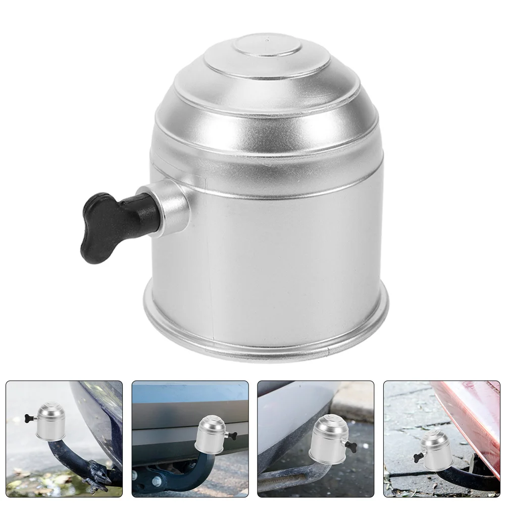 

2 pcs Universal Tow Hitch Ball Cover Plastic Waterproof Trailer Ball Protector Secure Lock Rv Towing Cover Trailer Parts