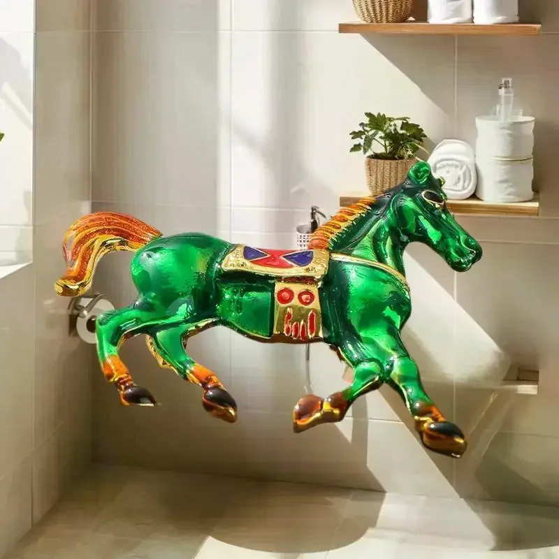 بروش من سبائك المينا على شكل حصان زودياك، لهجات الموضة للذكور والإناث، هدايا الصدار البدلة #4