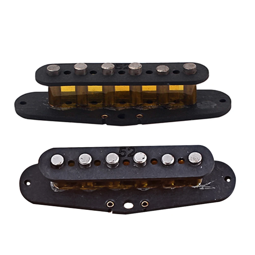 

2 Pcs Pickup Accessories Guitar Slug Bobbin Spool Single Coil Cover Plastic Cover Replacement for Electric