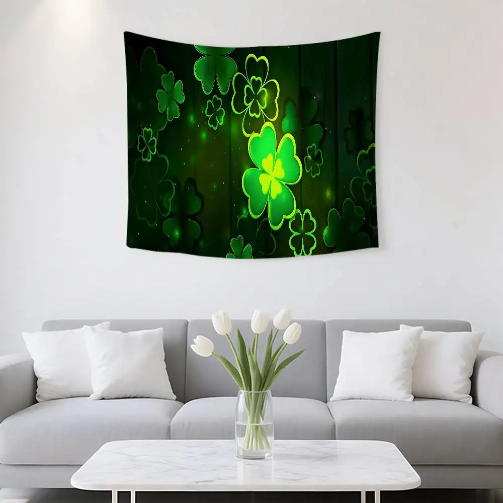 Four Leaf Clover Tapestry Customizable Tapestries Of Various Styles,wall Hangings, Celebrity Photo Printing,wall Hangings