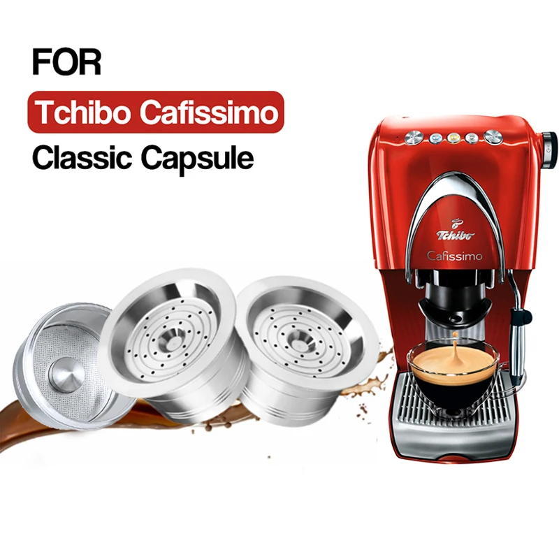 Reusable Capsule For 3 Hearts Modo Lov Tchibo Cafissimo K fee Caffitaly Classic Coffee Maker Refillable Filters Pod Accessories