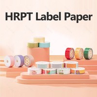3Rolls HPRT Q2 Label Printer Paper Sticker Colorful Tape 12-15mm Waterproof as D110 Thermal Pure White Adhesive Paper for H11 Q2