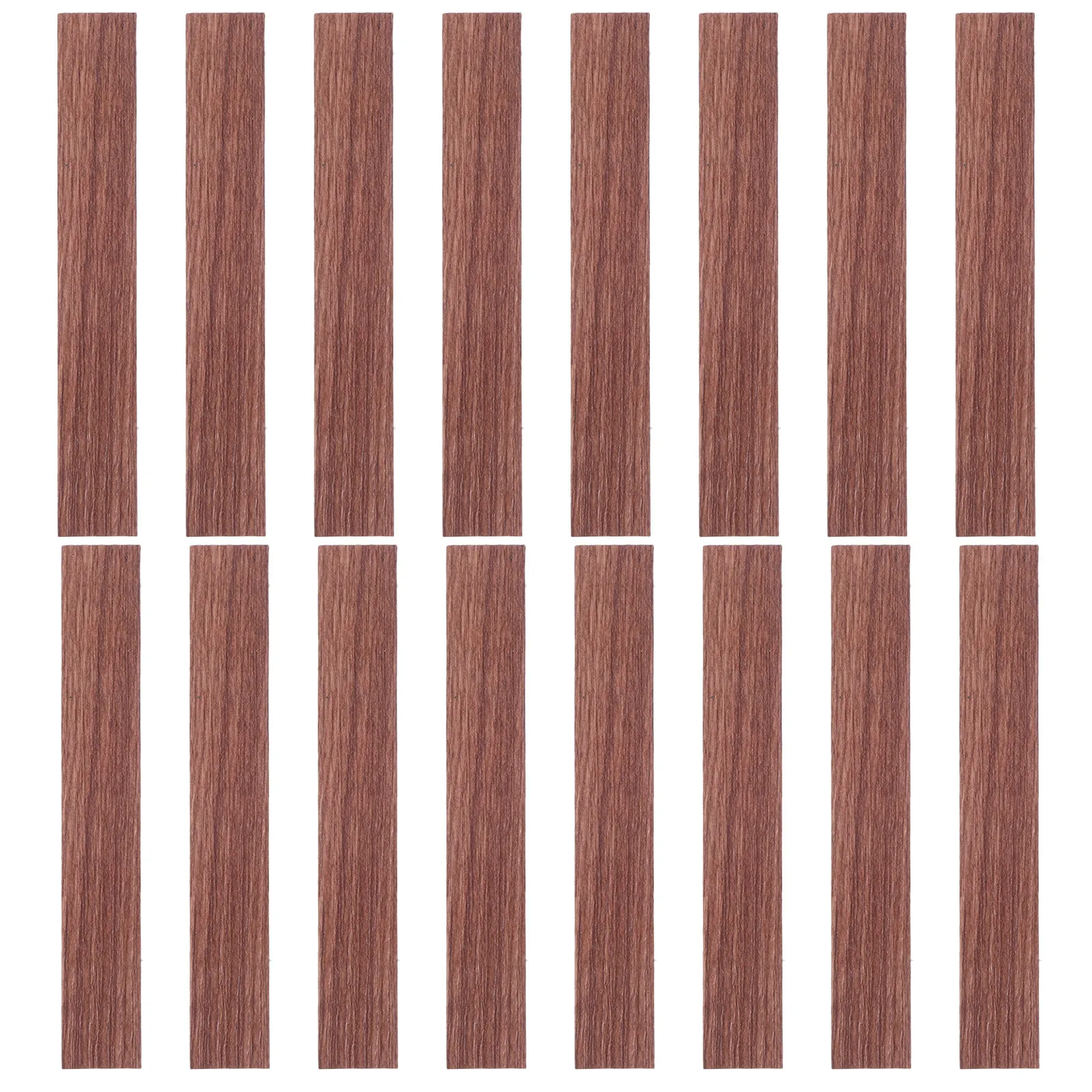 20Pcs Miniature Dollhouse Flooring Wood Grain Texture 1:12 Scale Self-Adhesive Floorboards Versatile Vintage Modern Mini