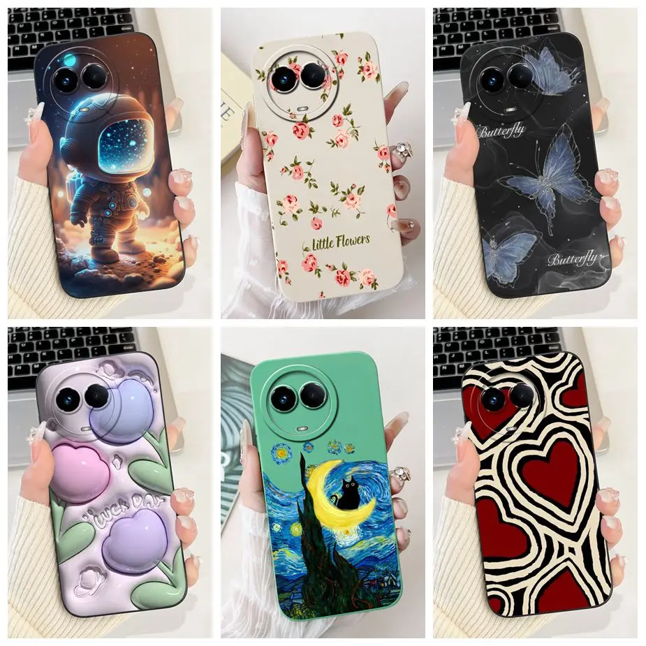 For Realme 11 5G Case RMX3780 Stylish Candy Painted Cover Shockproof Phone Case For Realme 11X Realme11 5G Soft TPU Fundas Coque