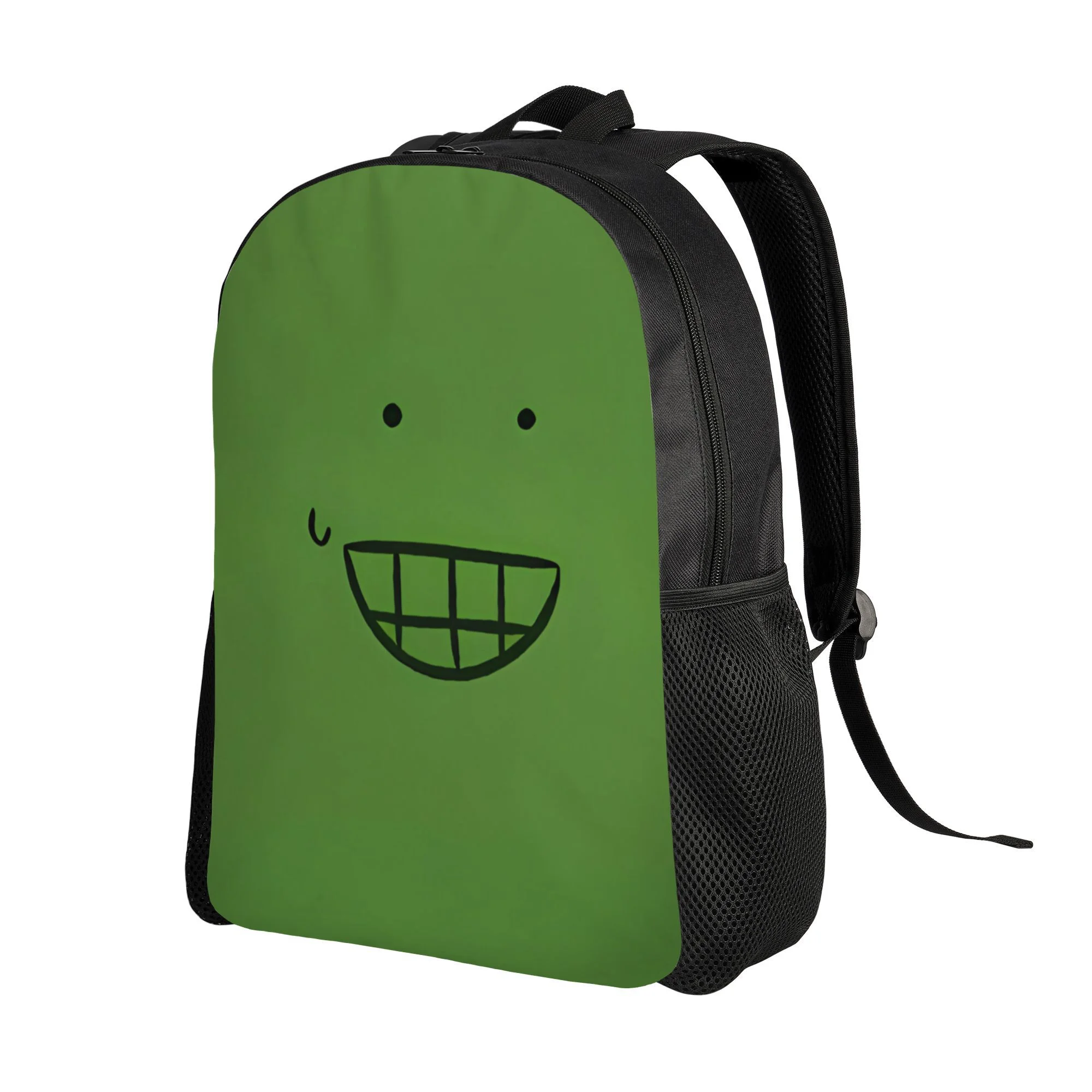 

Liam Backpack - Simple school backpack, cute face design, lightweight single compartment laptop backpack, suitable for college