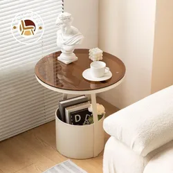 Table d'appoint simple et créative pour canapé, petit appartement, chambre à coucher, table de chevet, petite table basse, étagère de balcon, table de chevet, nouveau