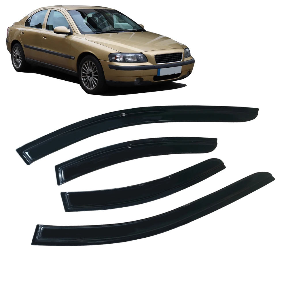 

Window Visor for Volvo S60 2000 2001 2002 2003 2004 2005 2006 2007 2008 2009 2010 2011 Wind Deflectors Rain Guards Door Visor